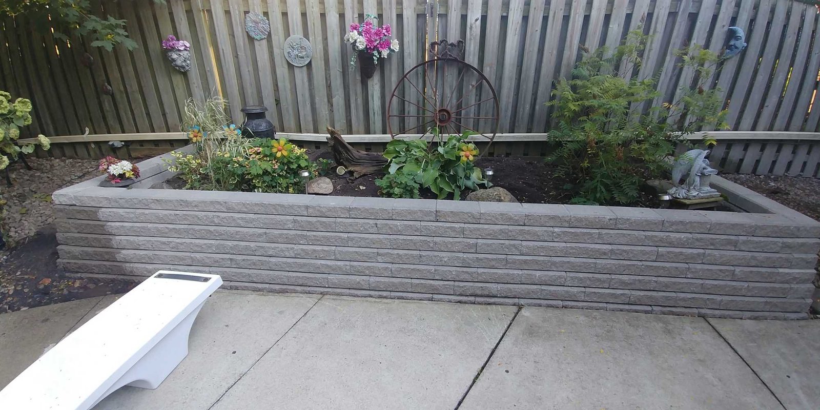 Completed landscaping project