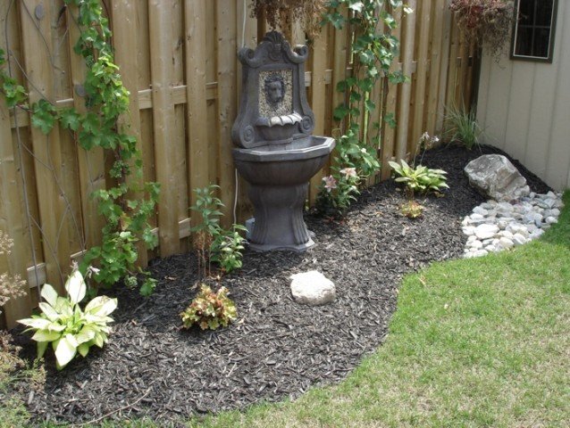 Completed landscaping project