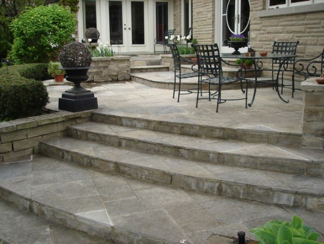 Completed landscaping project
