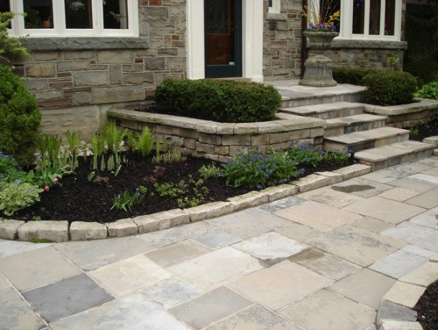 Completed landscaping project