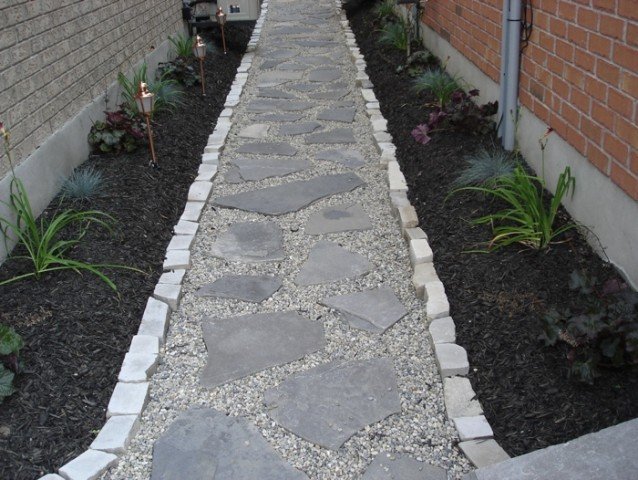 Completed landscaping project