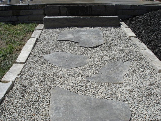 Completed landscaping project