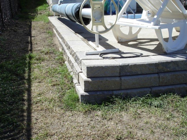 Completed landscaping project